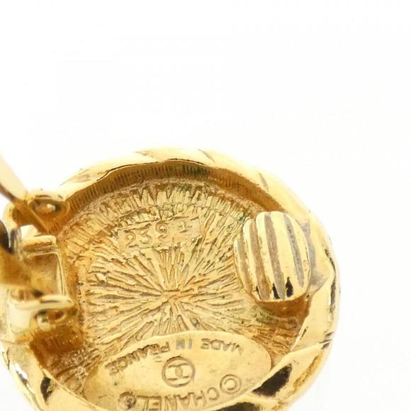 CHANEL Gold CC Crystal Logo Stud Earrings - Picture 5 of 5